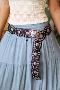 Dusty Blue Tiered Maxi Skirt