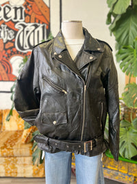 Vault | Leather Biker Jacket L/XL