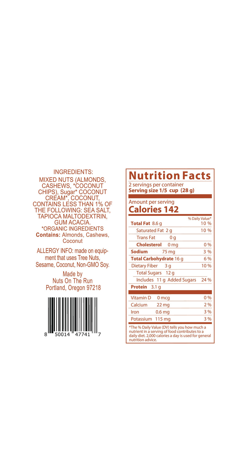 Coconut Caramel Glazed Nuts