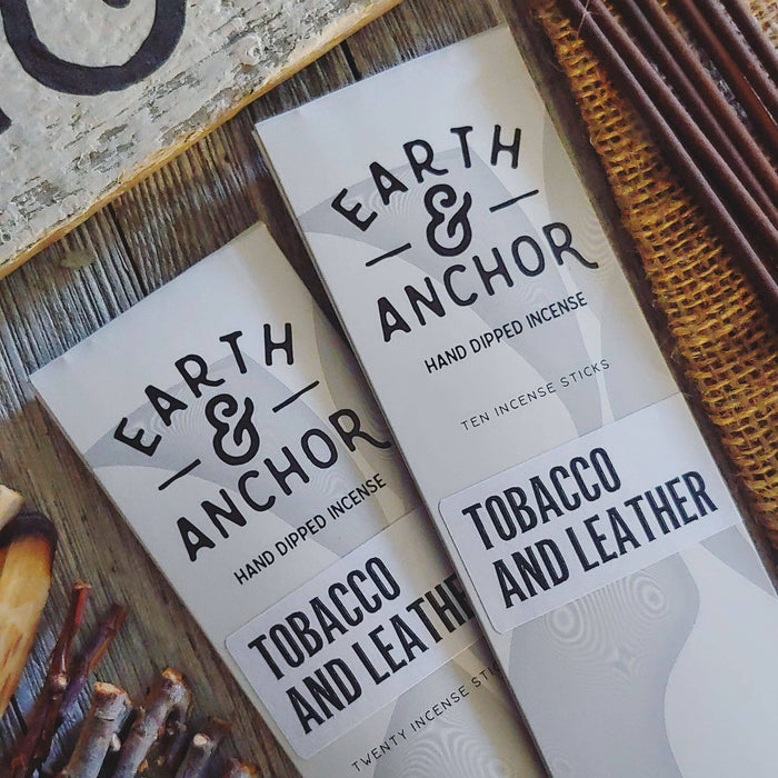 Tobacco & Leather Hand Dipped Incense