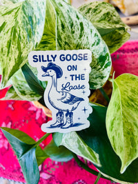 Cowboy Silly goose Sticker 3"