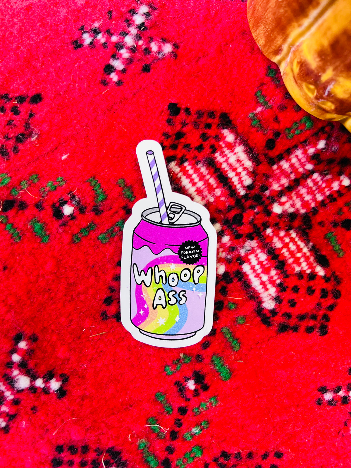 Whoop A*s sticker 3"