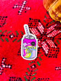 Whoop A*s sticker 3"