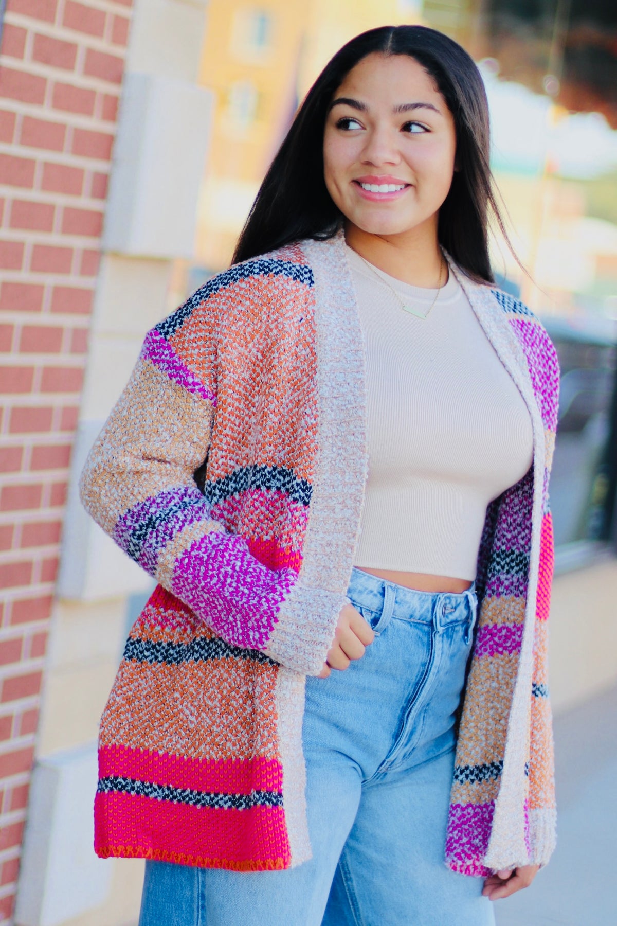 Cozy Colorful Cardigan