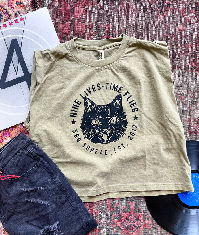 580 9yr Anniversary Tee - Green Muscle Tee