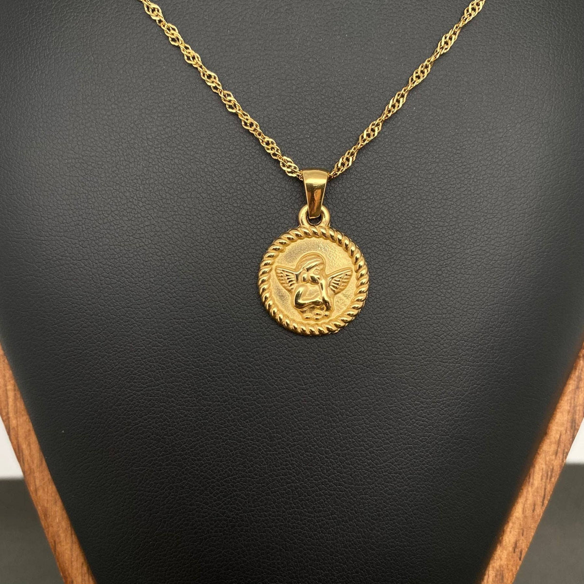 Angel Charm 18K Gold Plated Necklace