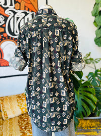 Vault | Corded Leaf Button Down Large