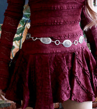 Silver Concho Western Belt