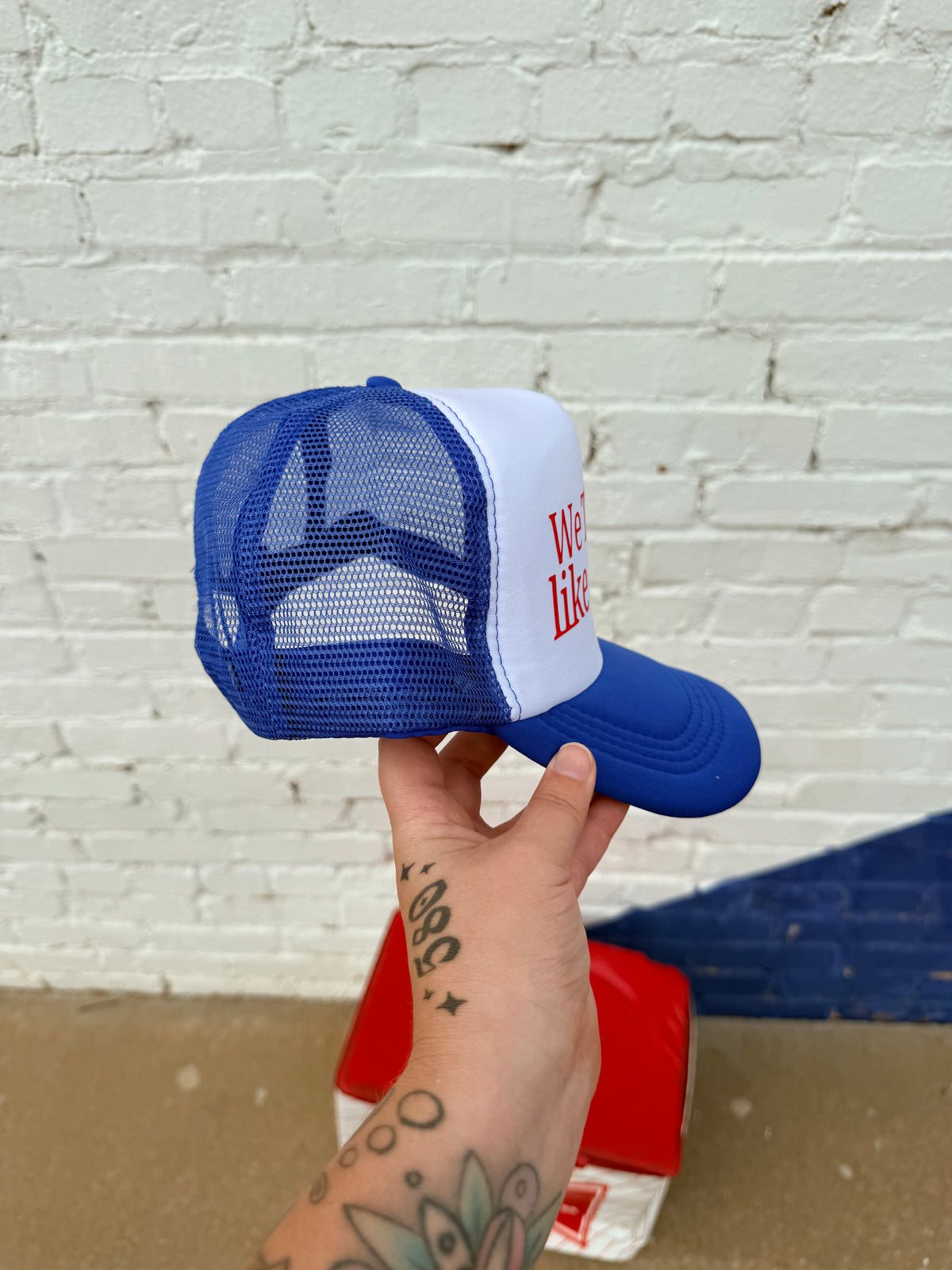 580 Trucker Hat + We the People Blue