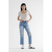 Carter High Rise Ripped Jeans