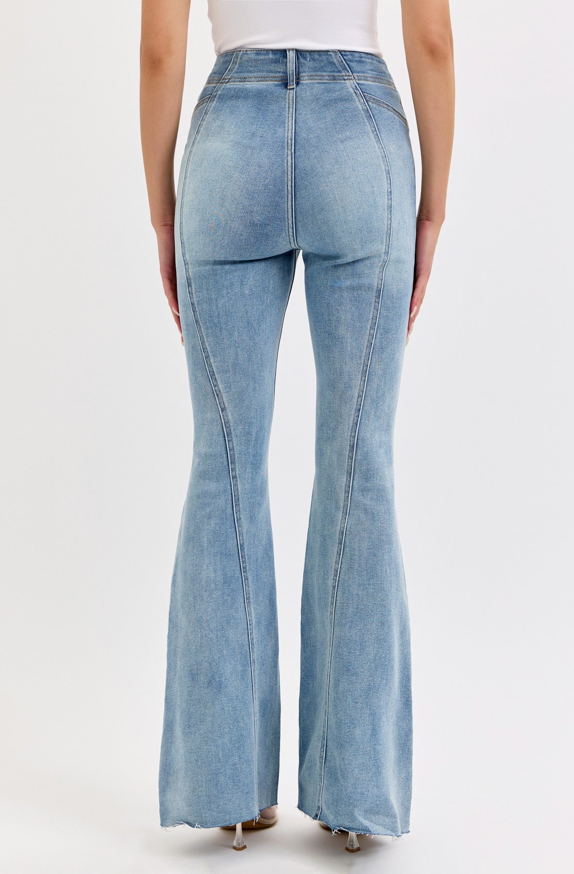 Penny Light Wash Flare Jeans