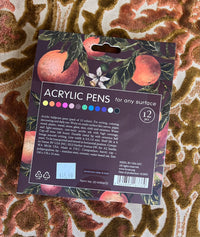Acrylic Pens Set 12 colors