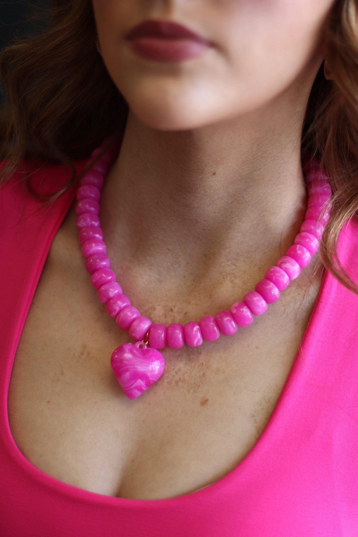 Seamless Crop Tank + Hot Pink