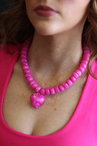 Seamless Crop Tank + Hot Pink