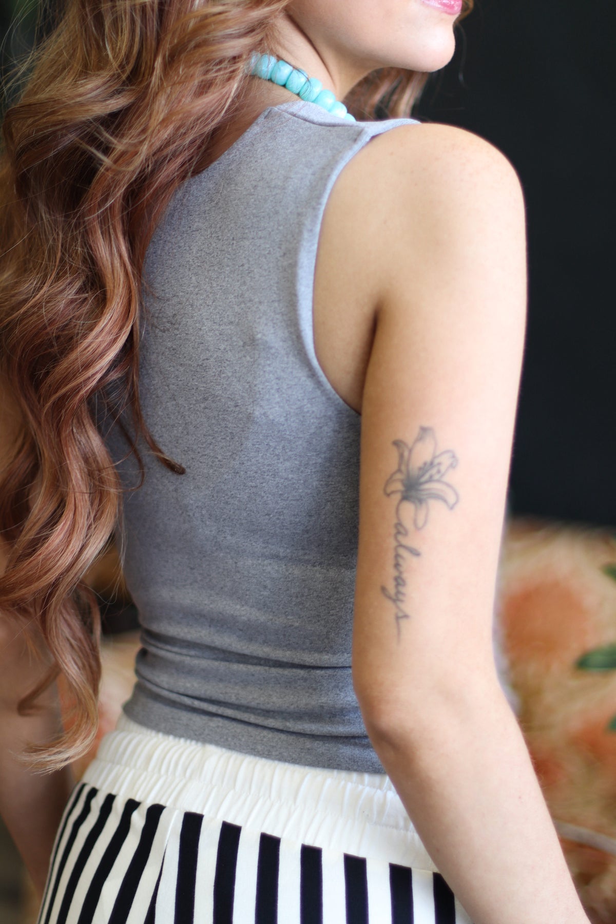 Seamless Crop Tank + Heather Grey