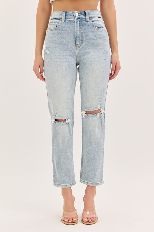 Distressed Light Wash Jeans