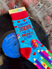 Money and Fame Crew Socks