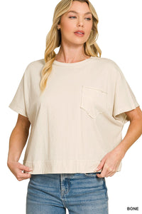 Dolly Oversized Boxy Top + Bone