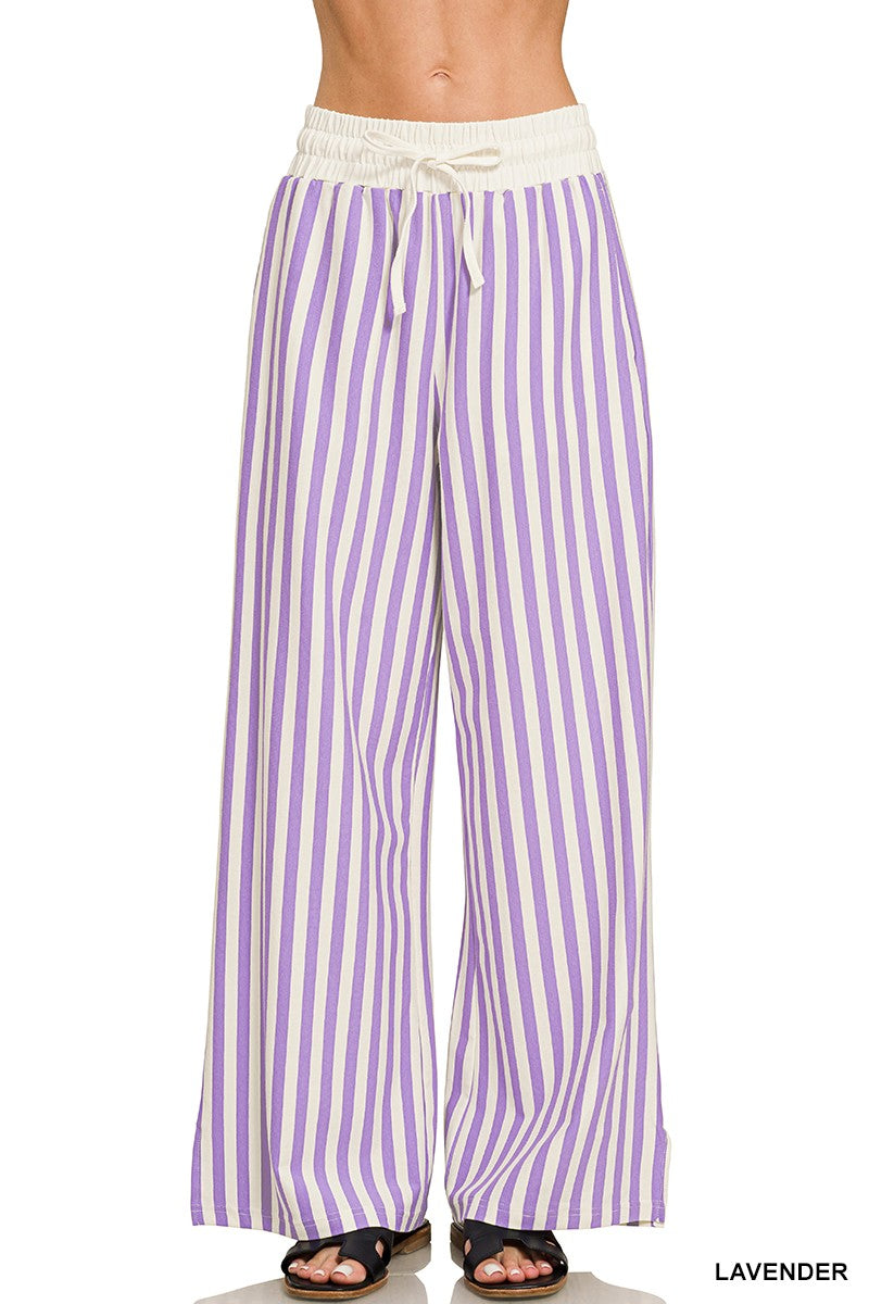 Stella Stripe Pants + Lavender