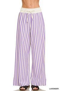 Stella Stripe Pants + Lavender
