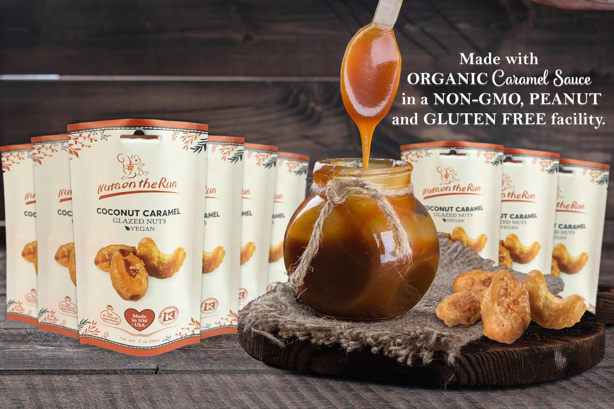 Coconut Caramel Glazed Nuts