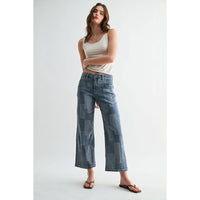 Fleetwood Patchwork Cropped Jeans
