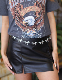 Silver Multi Horse Chain Belt