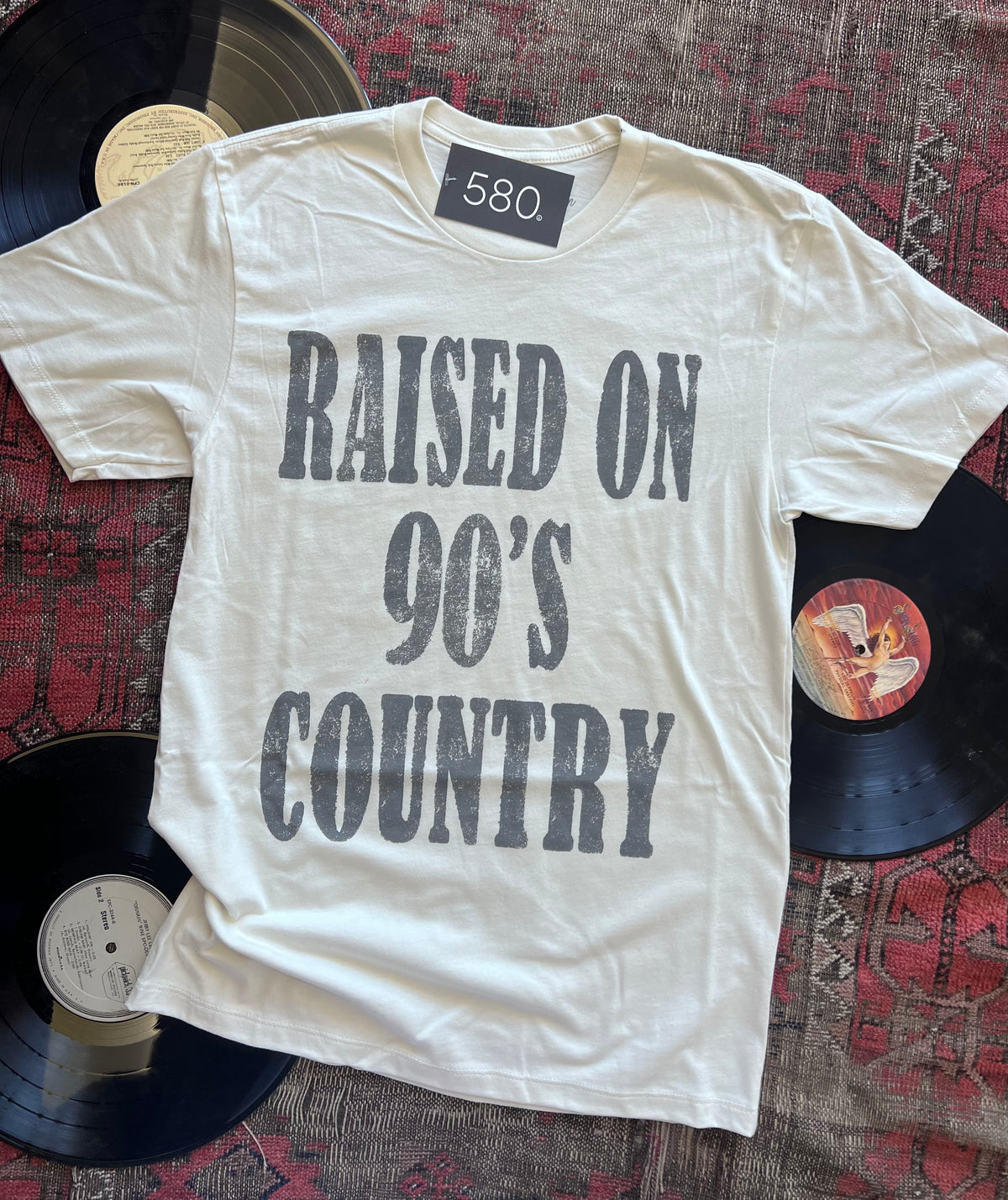 Ivory Raised on 90s Country Graphic Tee