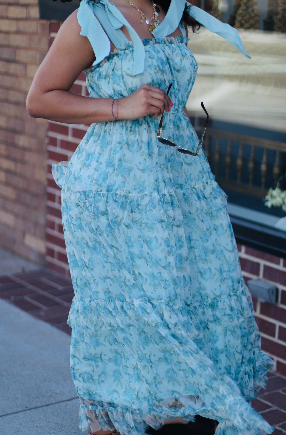 Fairy Floral Ruffle Maci Dress