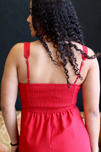 Love Is In The Air Red Midi Dress