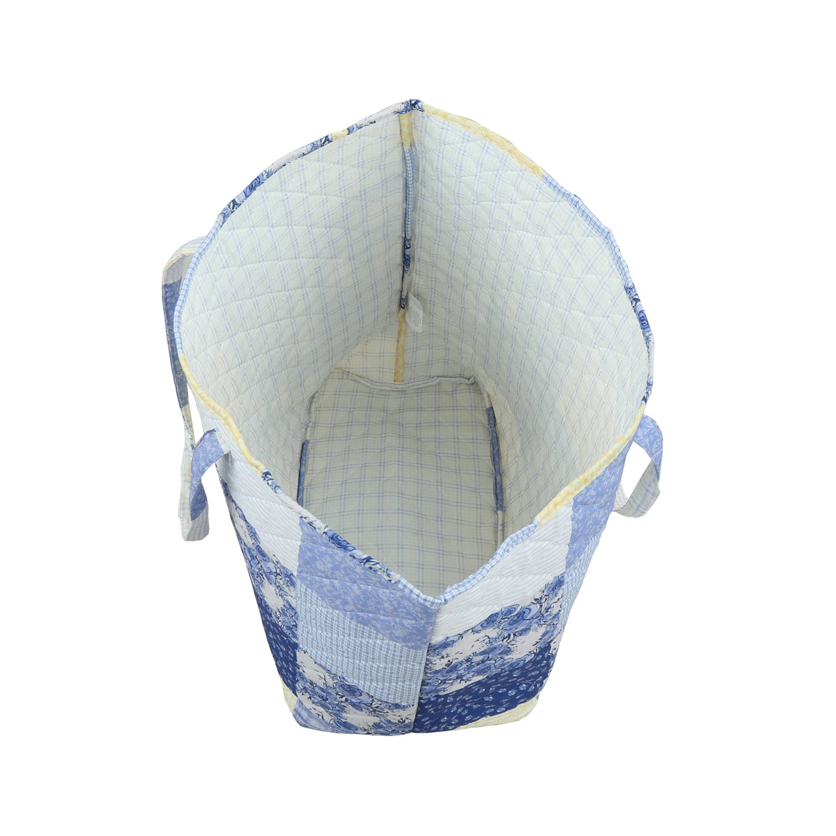 "Garden Walk in Bluebell" Quilted Tote Bag