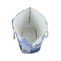 "Garden Walk in Bluebell" Quilted Tote Bag