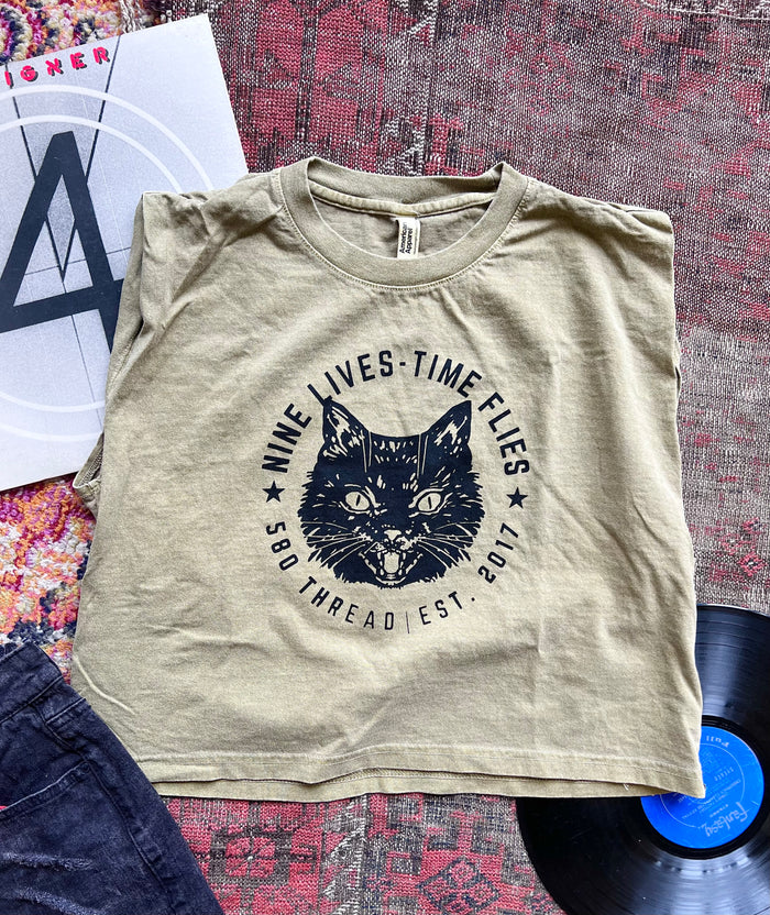 580 9yr Anniversary Tee - Green Muscle Tee