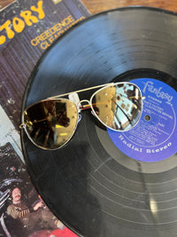 Double Bridge Aviator Sunglasses