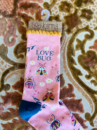 Love Bug Crew Socks