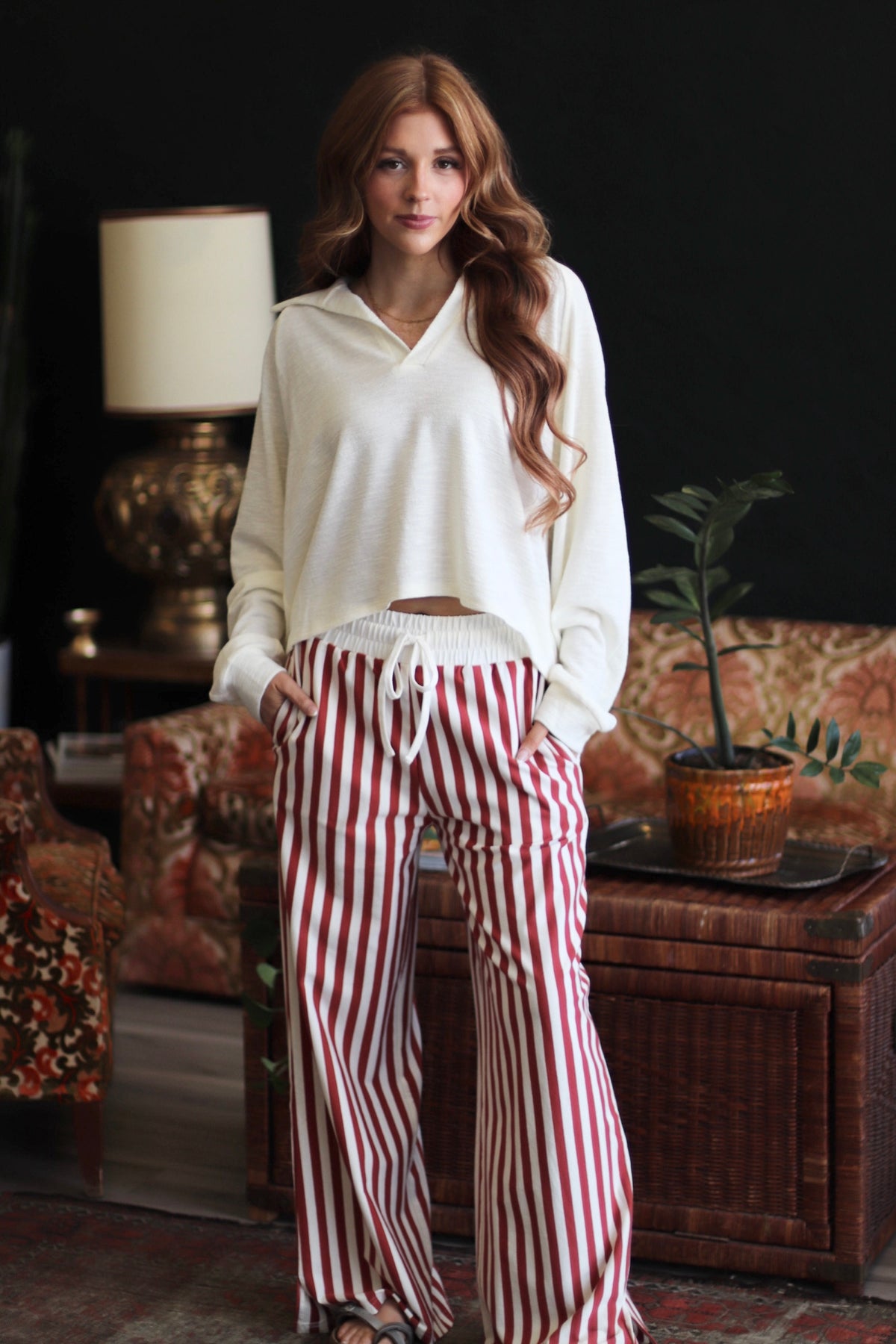 Stella Stripe Pants + Rust