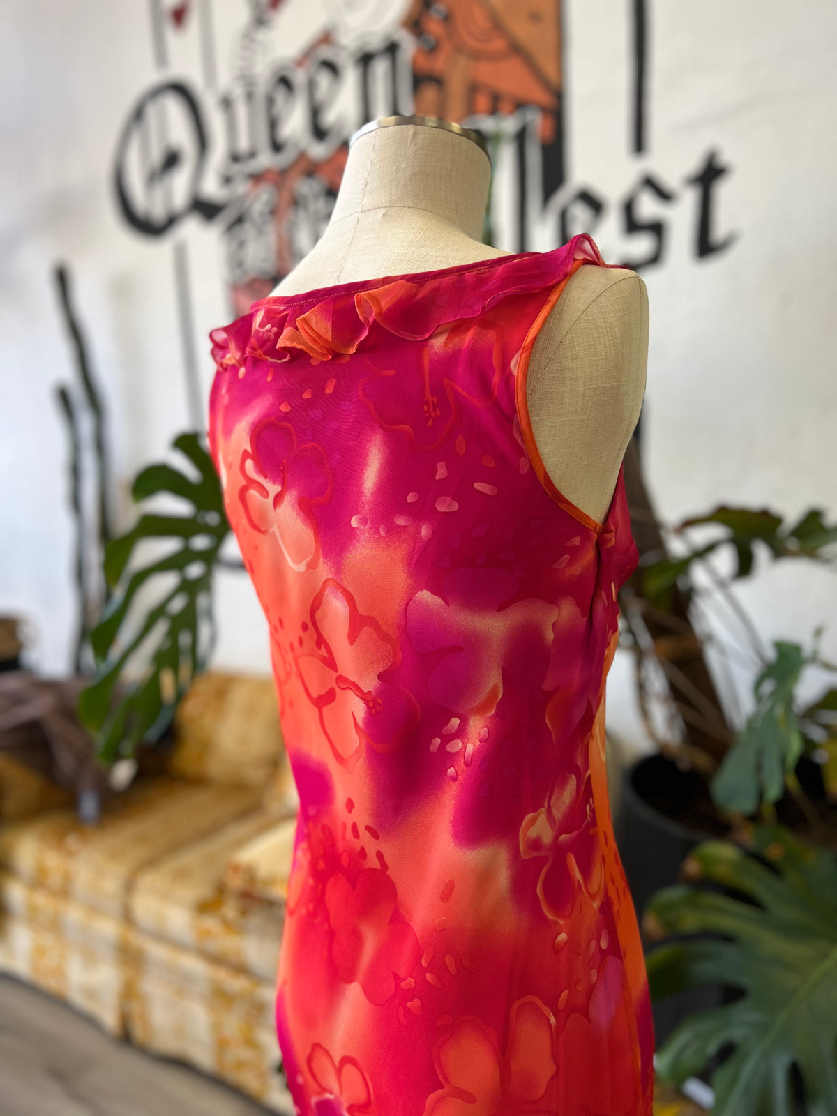 Vault | Sunset Pink & Orange Dress size 10