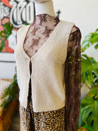 Tis Autumn Sweater Vest + Beige