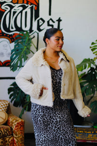Penny Lane 2.0 Faux Fur Coat in Cream