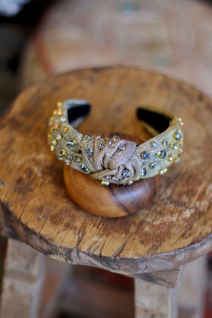 Metallic Rhinestone Headband