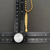 Fish Charm 18K Gold Plated Stainless Steel Necklace