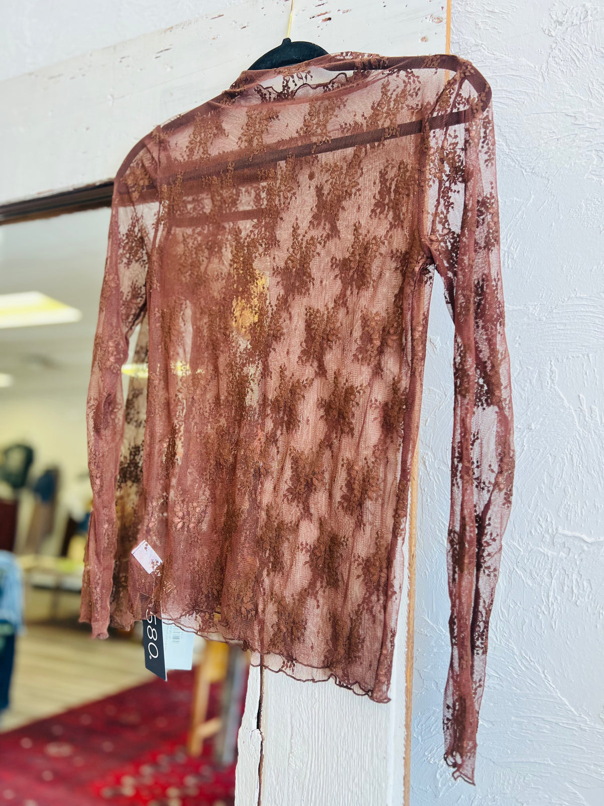 580 Lace Layering Top + Brown