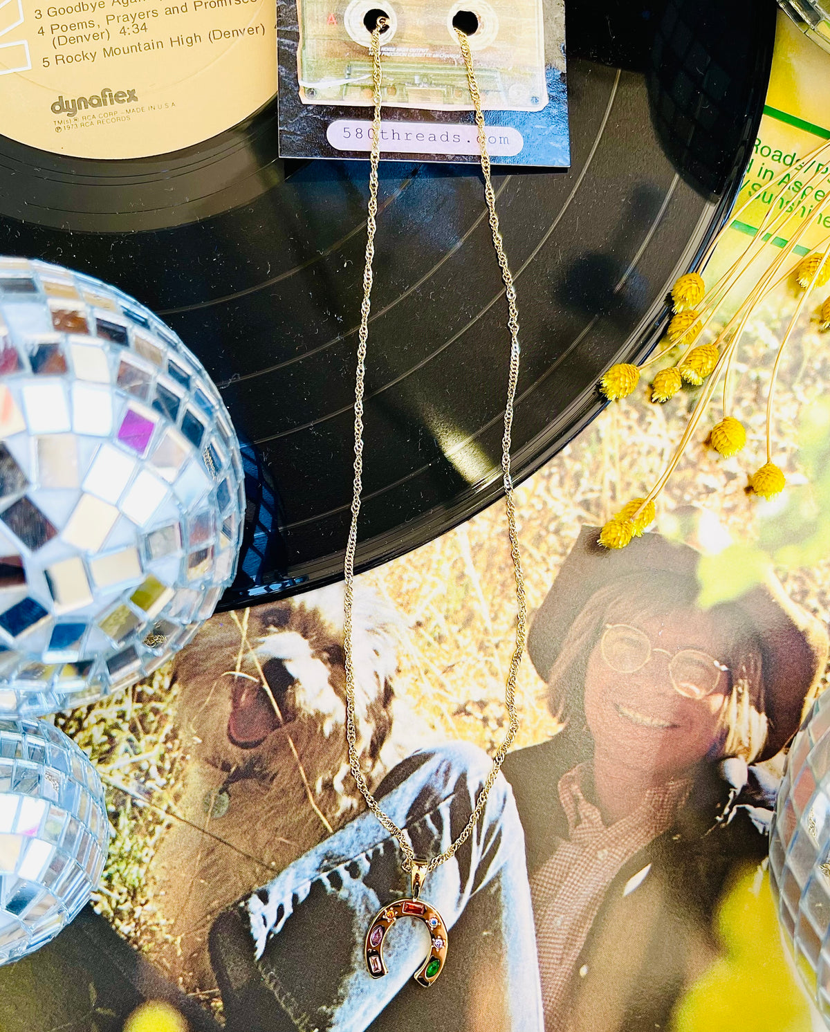 18K Gold Plated Horseshoe Necklace