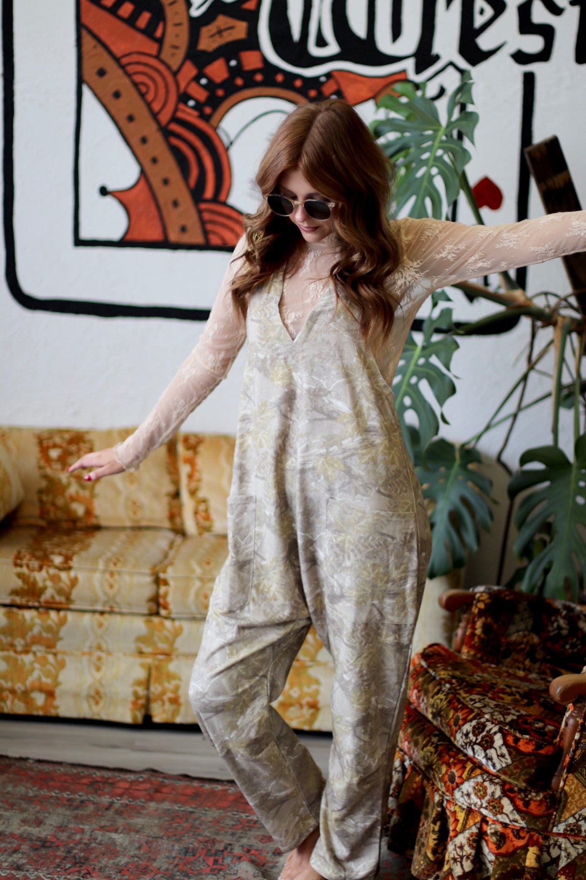 580 Friday + Camo Baggy Jumpsuit