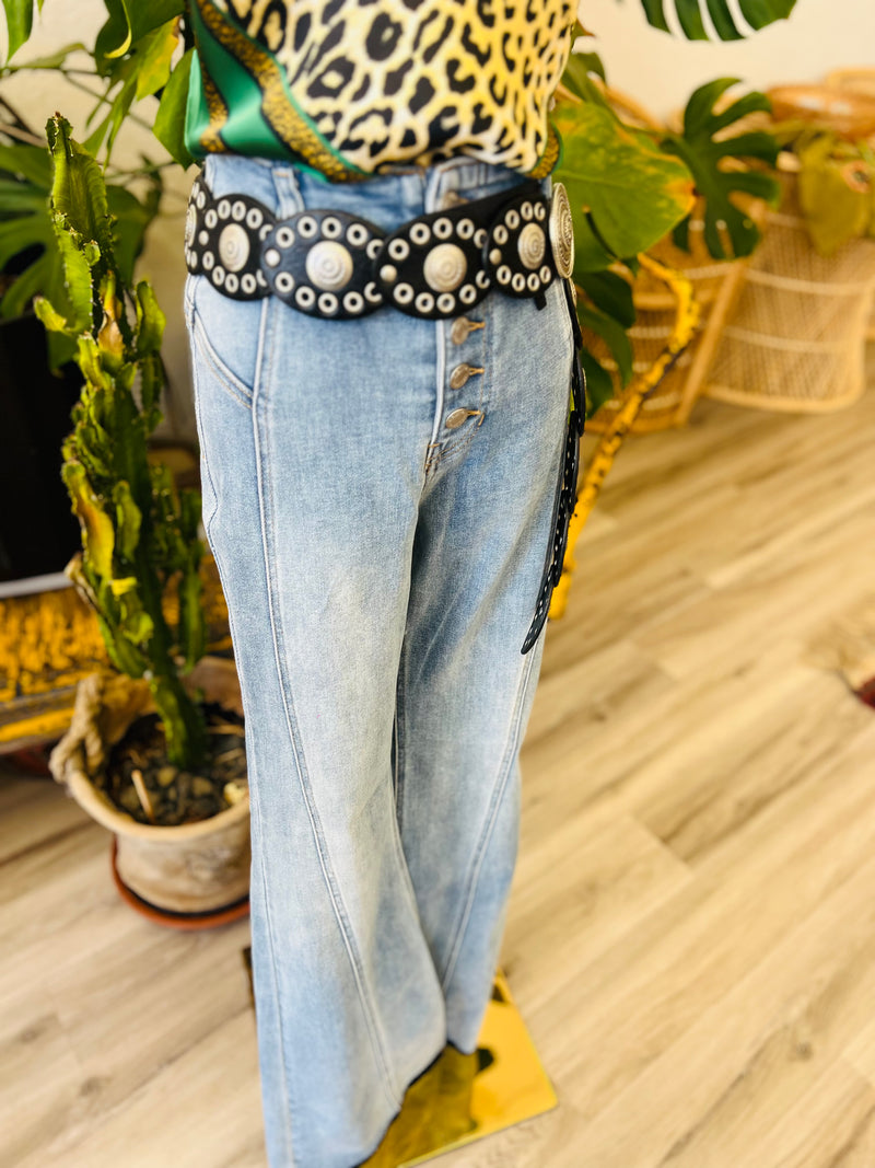Penny Light Wash Flare Jeans