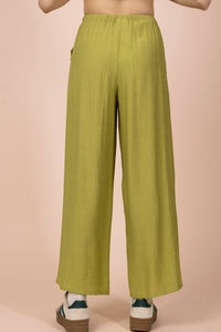 Allie Avocado Linen Pants