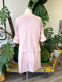 Vault Vintage | Pink Suede Dress w/Cardi size 12