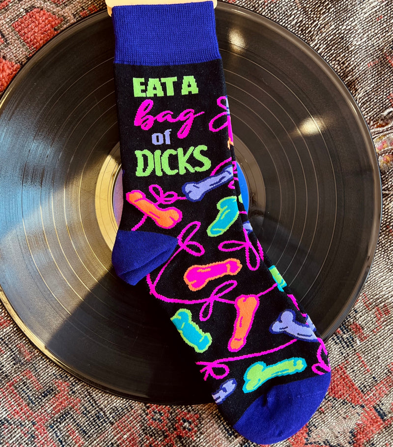 Eat a Bag of D*cks Crew Socks