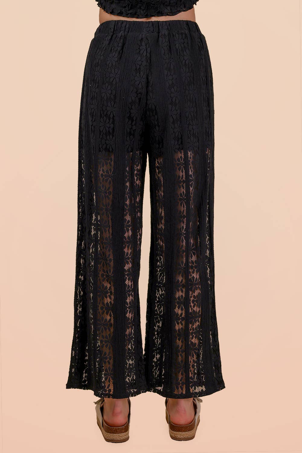Summer Lace Pants in Black