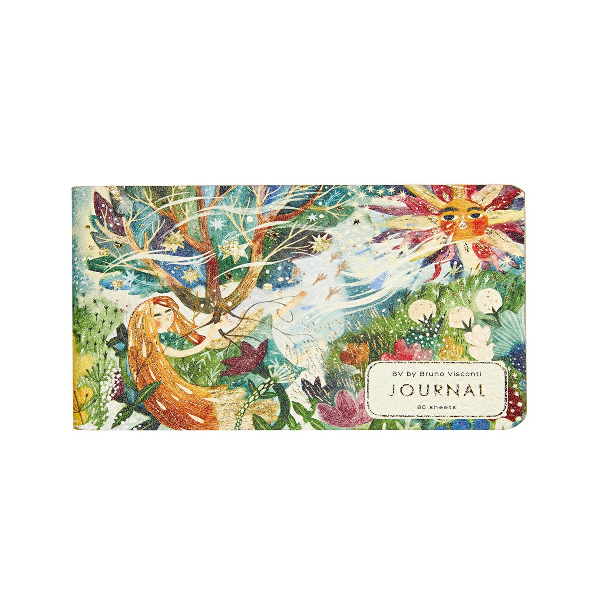 Horizontal Vegan Leather Weekly Planner Electric Fantasy